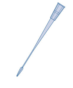 Pipetovacie špičky 200 µl s plochým ohybným  koncom, 1x200 ks