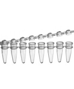 0,2ml 8-miestne strípy s upevnenými vypuklými vrchnákmi, 125 ks