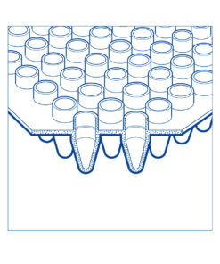 48-jamková platnička bez obruby, štandardný profil, prirodzená, vyvýšené jamky, 20 ks
