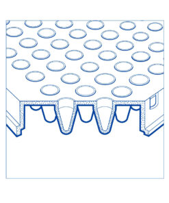 PCR platnička plný okraj, nízky profil, prirodzená, 10 ks