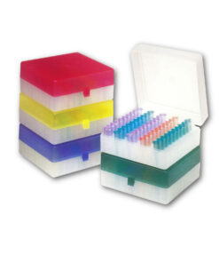 Krabičky StarStore 100 vyklápací vrchnák pre vyššie skúmavky, rôzne farby, 5 ks