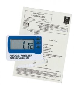 Teplomer chladničkový/mrazničkový s internou a externou sondou a s UKAS certifikátom