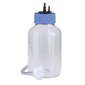 2 l sklenená fľaša s ochranným filtrom a vnútronou trubicou