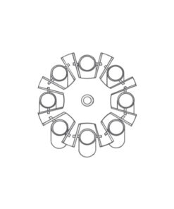 Rotor 8-miestny, výkyvný