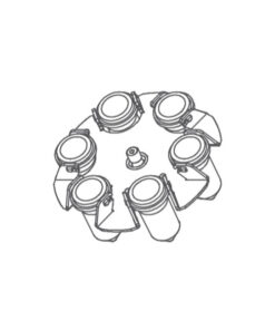 Rotor 6-miestny, výkyvný