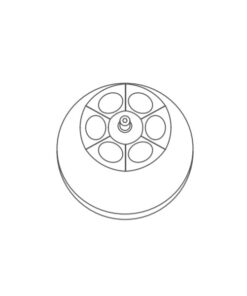 Rotor 6-miestny, uhlový, 1 ks