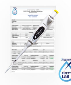 Kalibrácia 1-kanálovej nastaviteľnej pipety + kalibračný certifikát