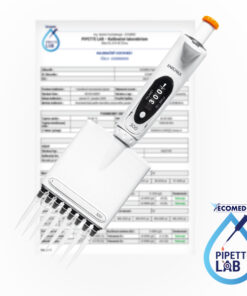 Kalibrácia 8-kanálovej nastaviteľnej pipety + kalibračný certifikát