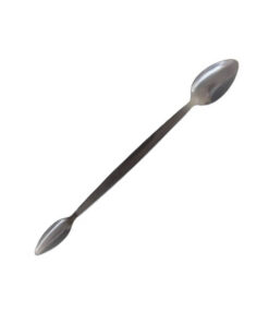 Lyžička laboratórna obojstranná nerezová chemická, rôzne dĺžky, 1 ks