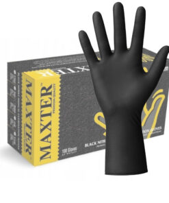 Nitrilové rukavice MAXTER BLACK, 5.5g, 1x100 ks