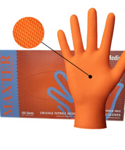 Nitrilové rukavice MAXTER DIAMOND ORANGE, 8.4g, 1x100 ks