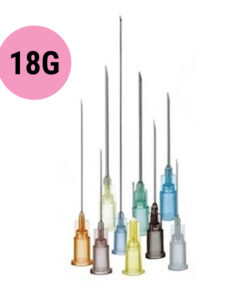 Ihla hypodermická 18G, farba : ružová, rôzne dĺžky, 100 ks