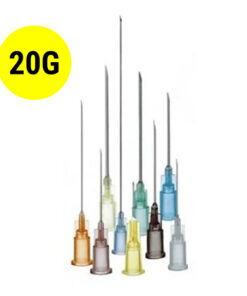 Ihla hypodermická 20G, farba : žltá, rôzne dĺžky, 100 ks