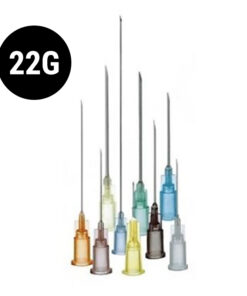 Ihla hypodermická 22G, farba : čierna, rôzne dĺžky, 100 ks