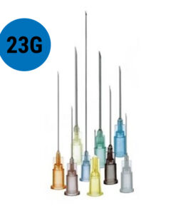 Ihla hypodermická 23G, farba : modrá, rôzne dĺžky, 100 ks