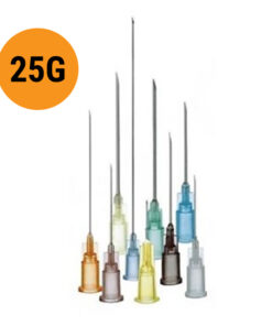 Ihla hypodermická 25G, farba : oranžová, rôzne dĺžky, 100 ks