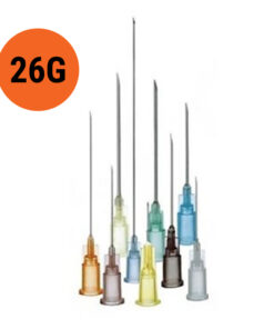 Ihla hypodermická 26G 1, farba : hnedá, 100 ks