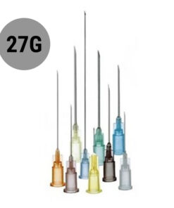 Ihla hypodermická 27G, farba : šedá, rôzne dĺžky, 100 ks