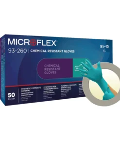 Laboratórne nitril+neoprénové, 3-vrstvové chemické rukavice Microflex -Superior, 300mm, 1x50 ks