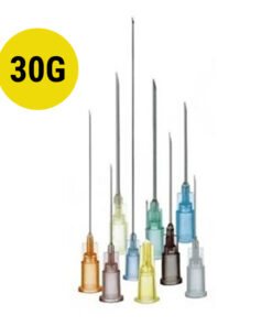 Ihla hypodermická 30G 1/2, farba : svetlo žltá, 100 ks