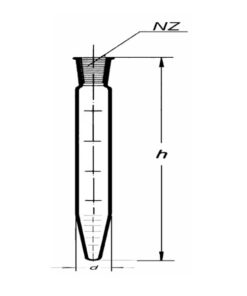 Skúmavka s kónickým dnom, NZ, SIMAX