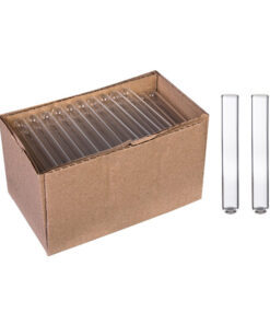 Skúmavka s guľatým dnom, sodnodraselné sklo, rovný okraj (100 ks)