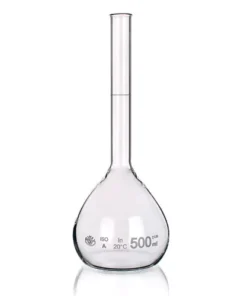 Banka odmerná, trieda A, ciachovaná, s overovacím listom, vyhnutý okraj, bez zátky, SIMAX, 1 ks