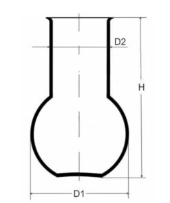 Banka kremenná, ploché dno