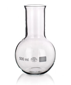 Banka titračná, ploché dno, širokohrdlá, vyhnutý okraj, SIMAX, 1 ks