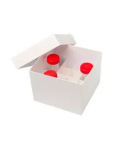 Kartónové krabičky pre 15 ml skúmavky biele, 5 ks