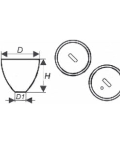 Kelímok kremenný pre stanovenie prchavej kvapaliny, dve viečka