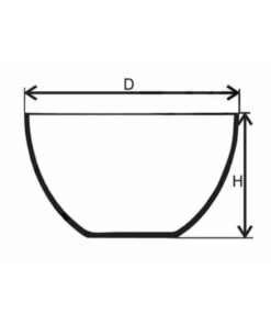 Miska odparovacia kremenná, ploché dno, podľa DIN 12 336