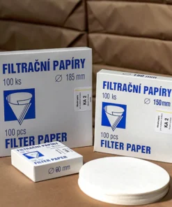 Filtračné papiere pre kvalitatívnu analýzu, kruhové, grade KA1, rôzne priemery, 100 ks
