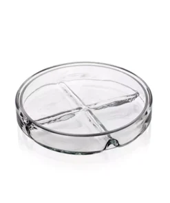 Petriho misky sklenené, štvordielne dno, SIMAX