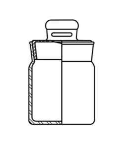 Váženka s lisovaným viečkom