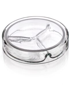 Petriho misky sklenené, trojdielne dno, SIMAX