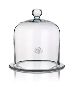 Zvon sklenený s okrajom a hmatníkom