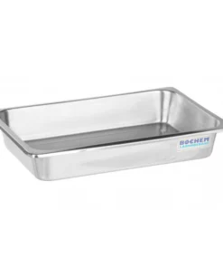 Miska odparovacia obdĺžniková, nerezová, vyhnuté okraje, rôzne rozmery