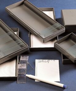 Box pre 25, 50 alebo 100 mikroskopických sklíčok, tvrdený PS