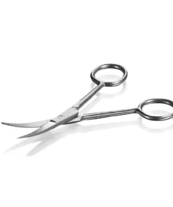 Nožničky mikroskopické zahnuté špicaté konce, nerezové, 100 mm