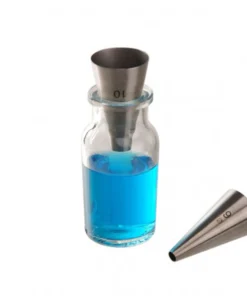 Lievik mini, nerezový, priemer : 10/31 mm, výška 50 mm, 1 ks