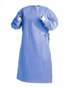 Plášť jednorázový chirurgický, štandardný  zadný úväz, sterilný, 1 ks