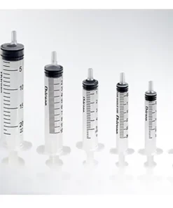 Striekačka, 3 dielna, sterilná 20 ml, individuálne balená, luer-slip, excentrický otvor, 50 ks