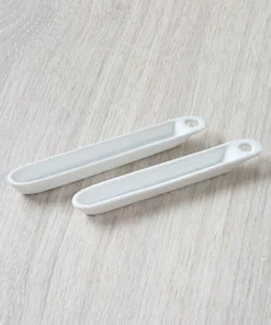 Lodička porcelánová spaľovacia s uškom, rôzne dĺžky, 1 ks