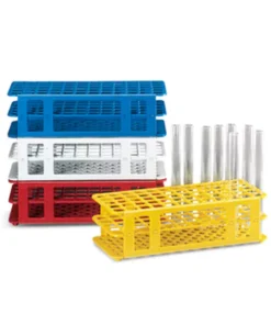 Stojan na skúmavky skladací rôzne farby, pre skúmavky do priemeru 13mm, 6x15 miest, 1 ks