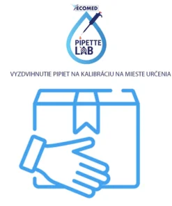 Vyzdvihnutie pipiet na kalibráciu na mieste určenia