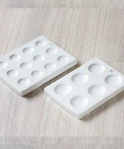 Platnička s jamkami z porcelánu, rôzne priemery, 1 ks