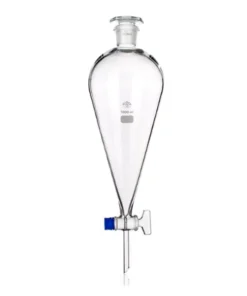 Lievik deliaci hruškovitý so sklenenou zátkou, sklenený kohút, rôzne objemy, SIMAX, 1 ks