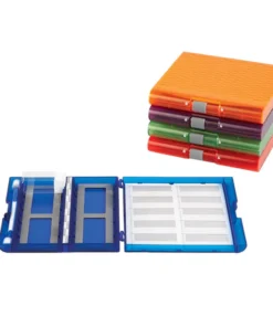 Zásobník na mikroskopické sklíčka PREMIUM PLUS, 100 miestny, rôzne farby, 5 ks