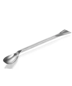 Špachtľa s ohnutou lyžičkou, nerezová, rôzne dĺžky, šírka čepele 19 mm, 1 ks